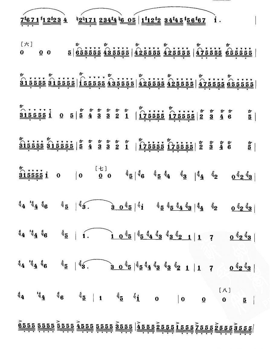 威尼斯狂欢节笛子（箫）曲谱（图3）