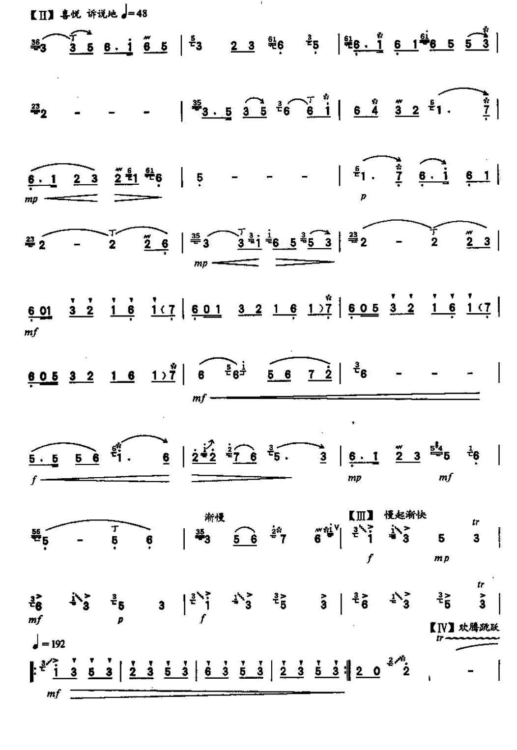 欢庆笛子（箫）曲谱（图2）