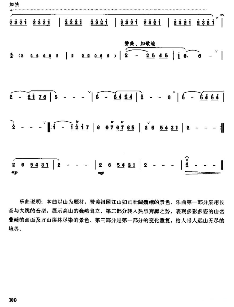 远山笛子（箫）曲谱（图4）