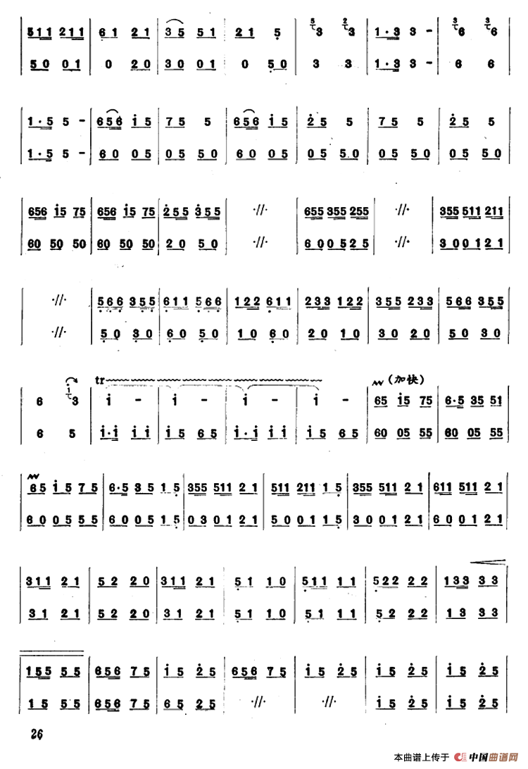 彝家新歌笛子（箫）曲谱（图3）