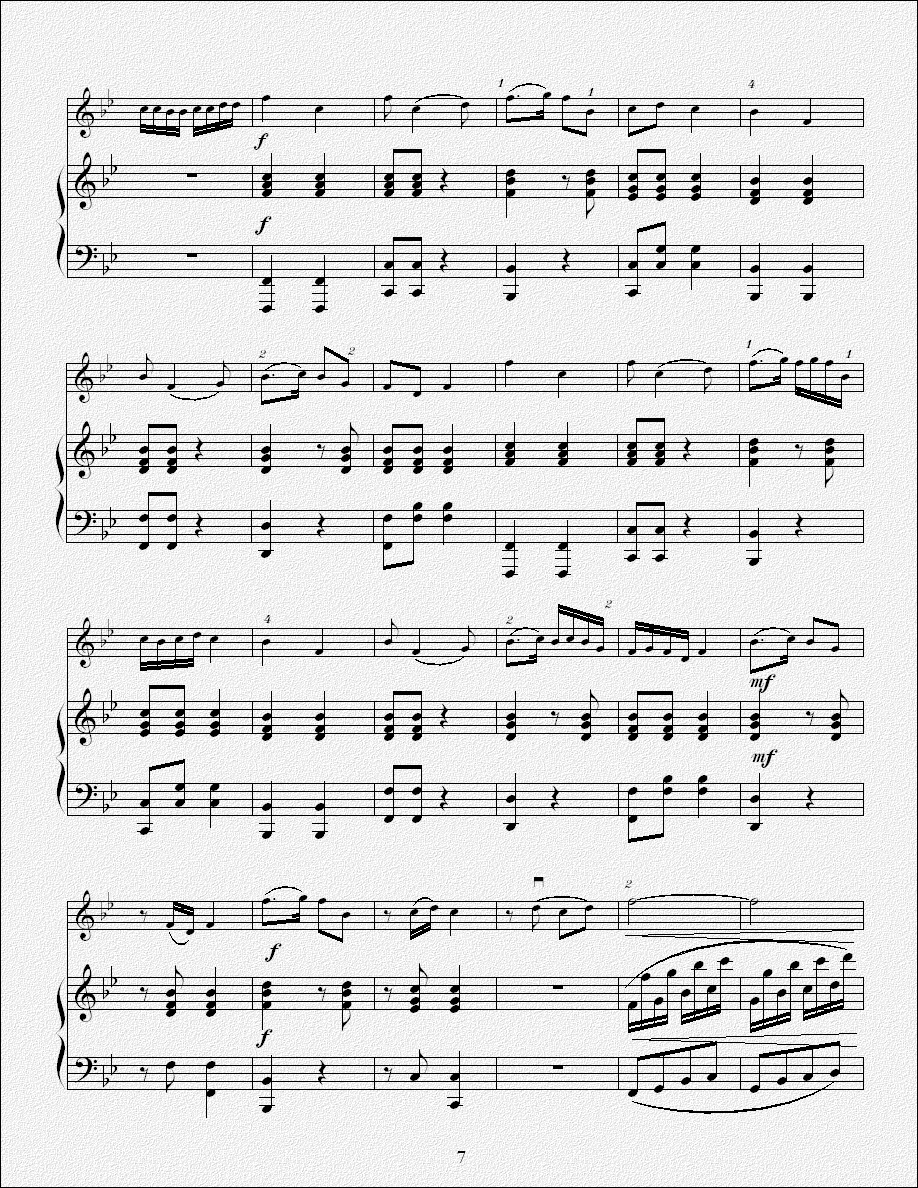 鹭江潮（钢琴伴奏版）二胡曲谱（图7）