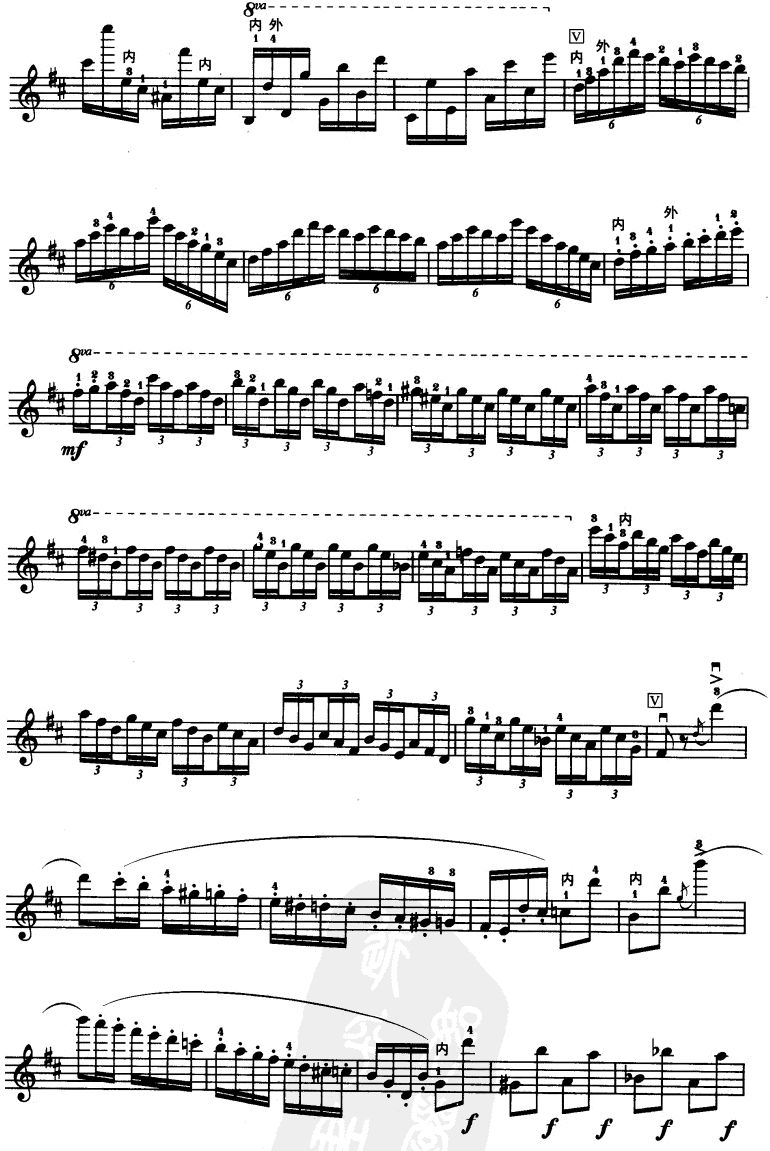 D大调小提琴协奏曲二胡曲谱（图11）