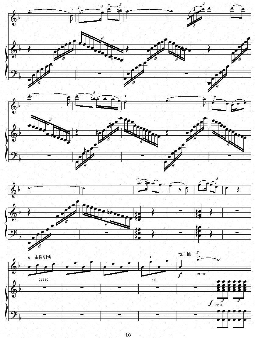 鹭江潮（钢琴伴奏谱）二胡曲谱（图16）
