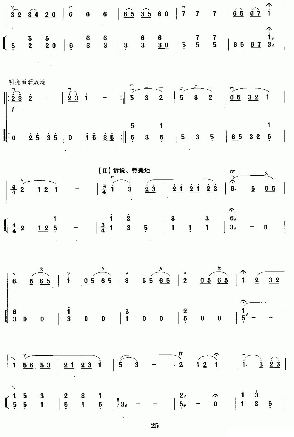 雨后春光（二胡独奏+扬琴伴奏）二胡曲谱（图3）
