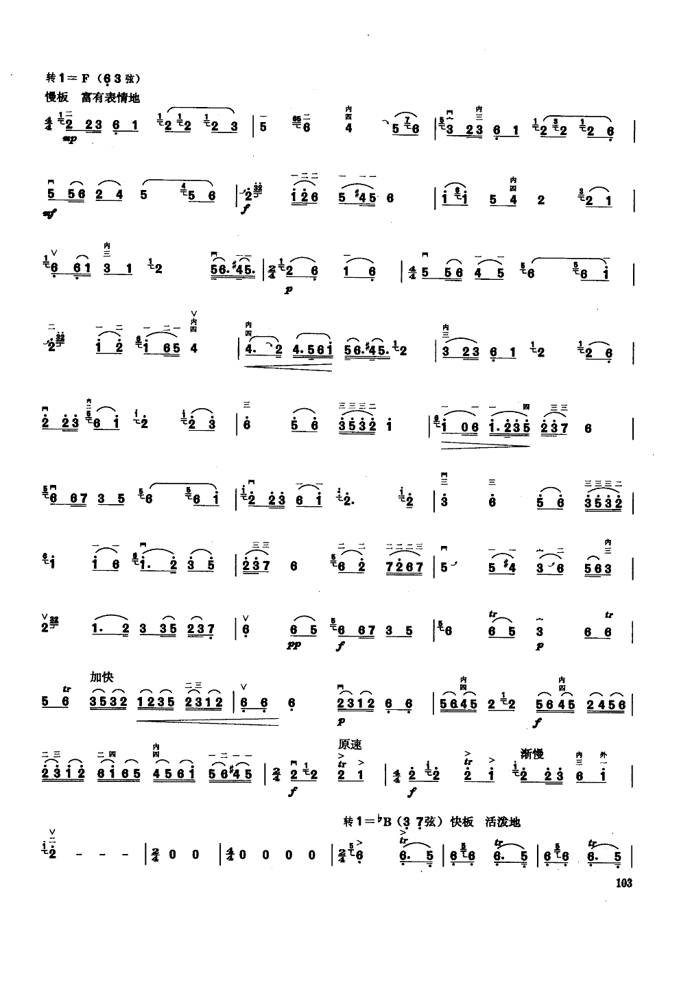 金珠玛米赞(二胡独奏)二胡曲谱（图5）