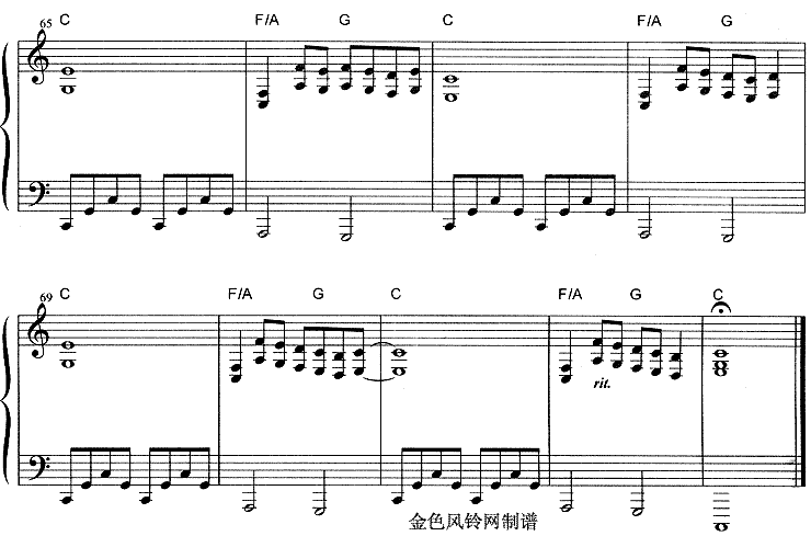我喜欢钢琴曲谱（图4）