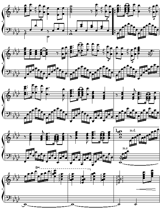 新鸳鸯蝴蝶梦(《包青天》主题曲)钢琴曲谱（图2）