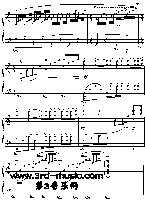 水边的阿蒂丽娜(给爱德琳的诗)[钢琴曲谱]钢琴曲谱（图4）