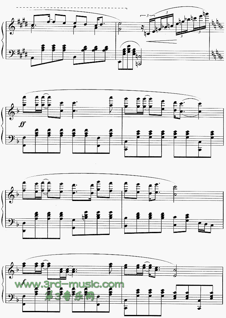 流星雨(日剧《流星雨》主题曲)[钢琴曲谱]钢琴曲谱（图5）