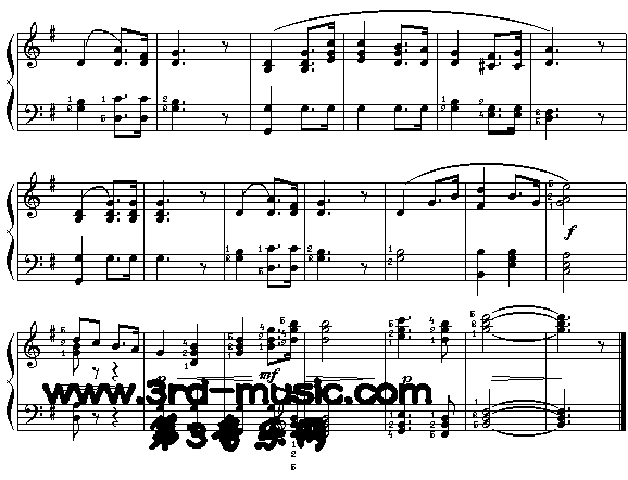 婚礼进行曲(瓦格纳)[钢琴曲谱]钢琴曲谱（图2）