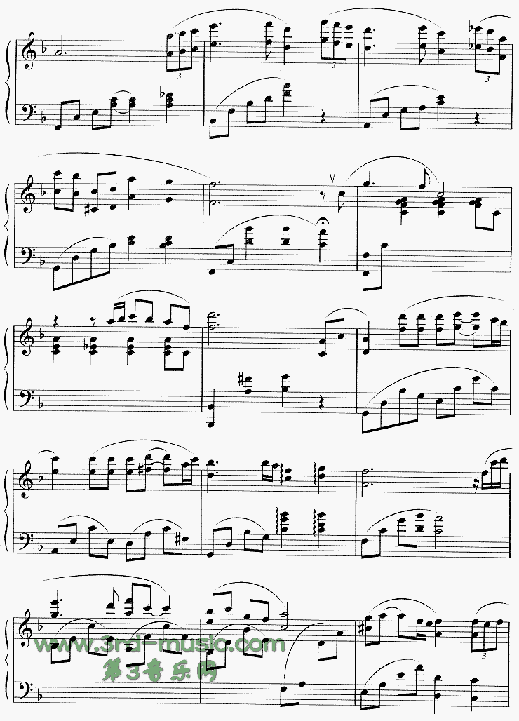 回忆(韩剧《冬日恋歌》插曲)[钢琴曲谱]钢琴曲谱（图4）