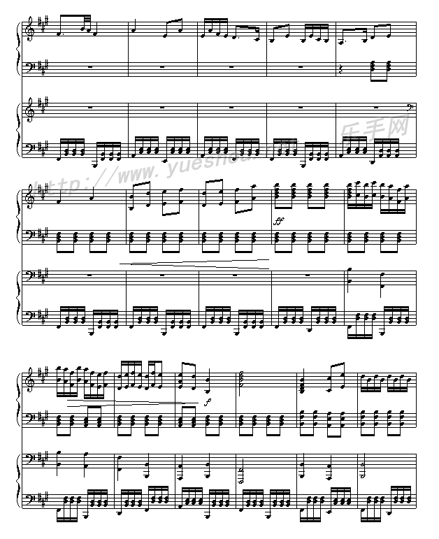 周星驰主演的《功夫》钢琴曲谱（图14）