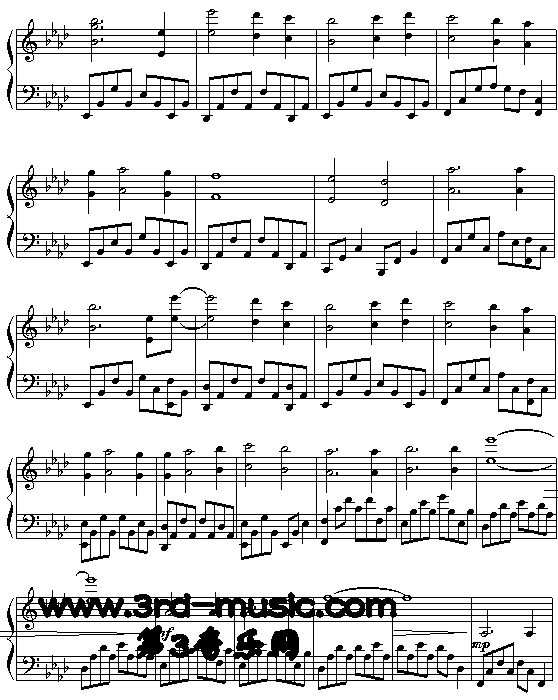 我心永恒(《铁达尼号》主题歌)[钢琴曲谱]钢琴曲谱（图5）