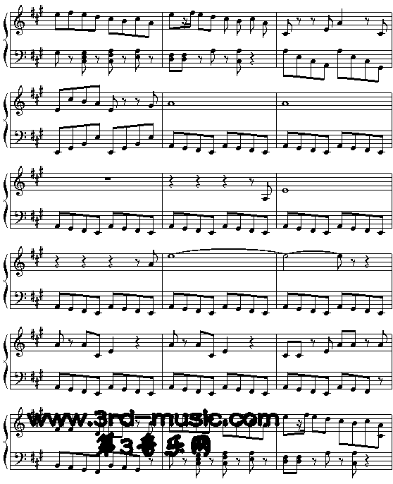 黄河协奏曲[钢琴曲谱]钢琴曲谱（图3）