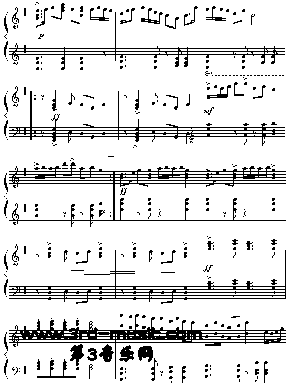 晚会[钢琴曲谱]钢琴曲谱（图2）