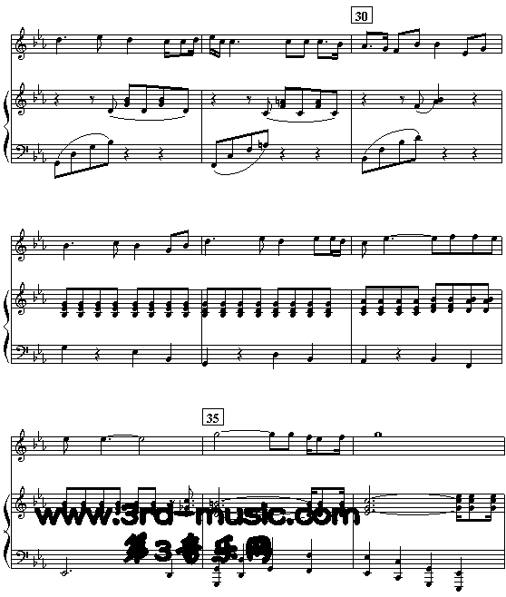 红旗飘飘[钢琴曲谱]钢琴曲谱（图4）