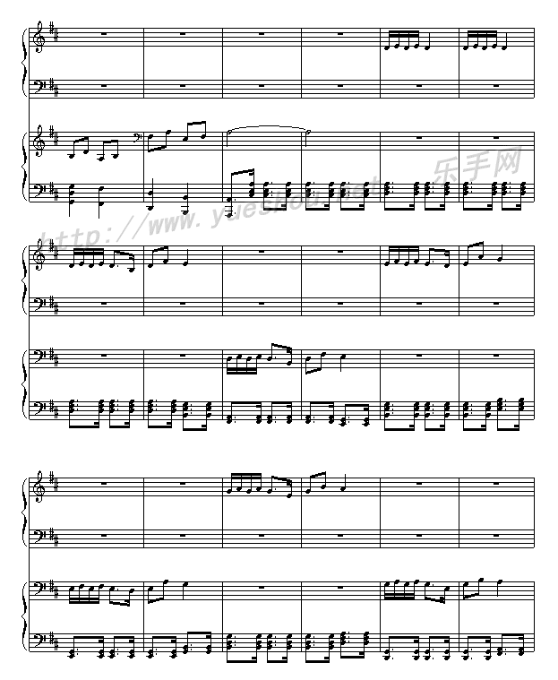 周星驰主演的《功夫》钢琴曲谱（图29）