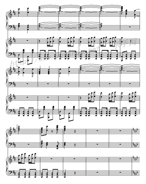 周星驰主演的《功夫》钢琴曲谱（图31）