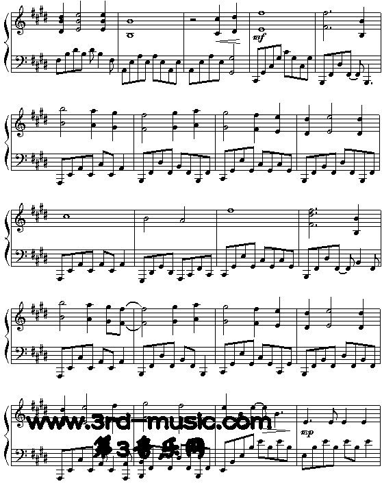 我心永恒(《铁达尼号》主题歌)[钢琴曲谱]钢琴曲谱（图2）