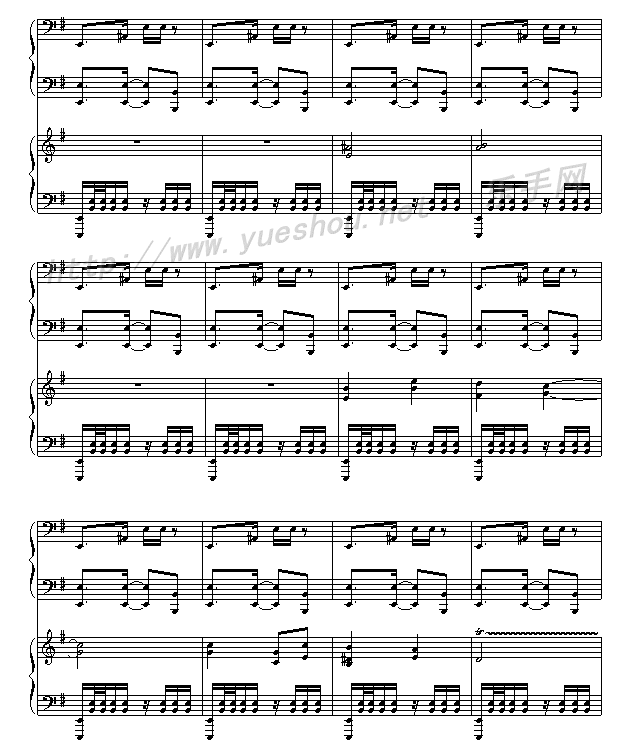 周星驰主演的《功夫》钢琴曲谱（图2）