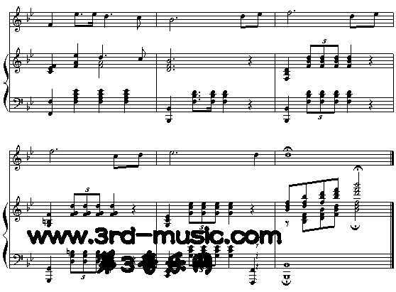 长江之歌(《话说长江》主题曲)[钢琴曲谱]钢琴曲谱（图3）