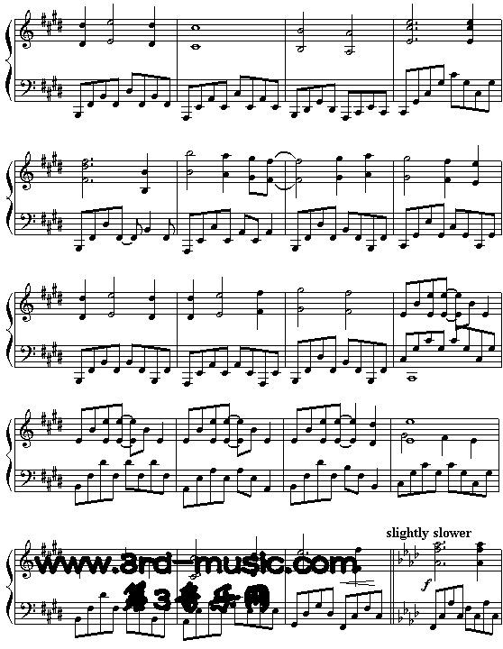 我心永恒(《铁达尼号》主题歌)[钢琴曲谱]钢琴曲谱（图4）