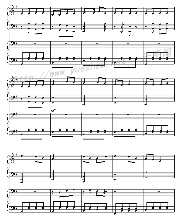 周星驰主演的《功夫》钢琴曲谱（图8）