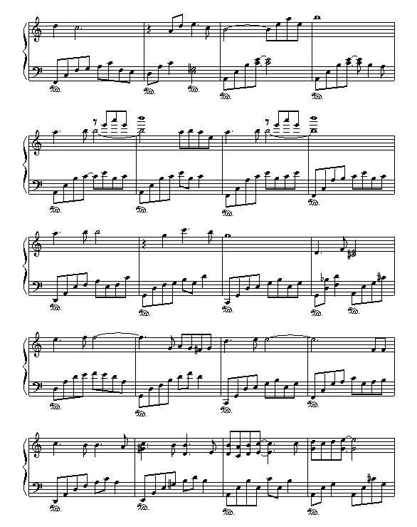 李香兰钢琴曲谱（图3）