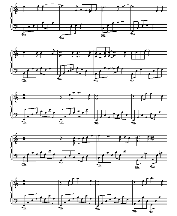 李香兰钢琴曲谱（图2）