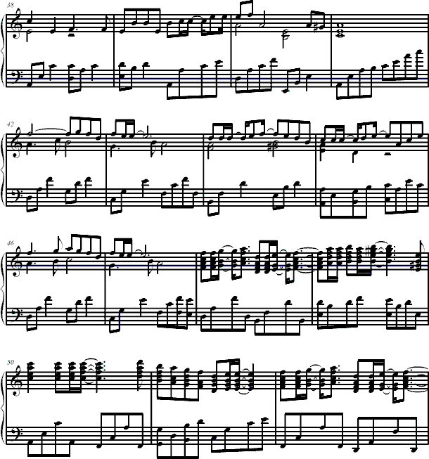 死了都要爱钢琴曲谱（图3）