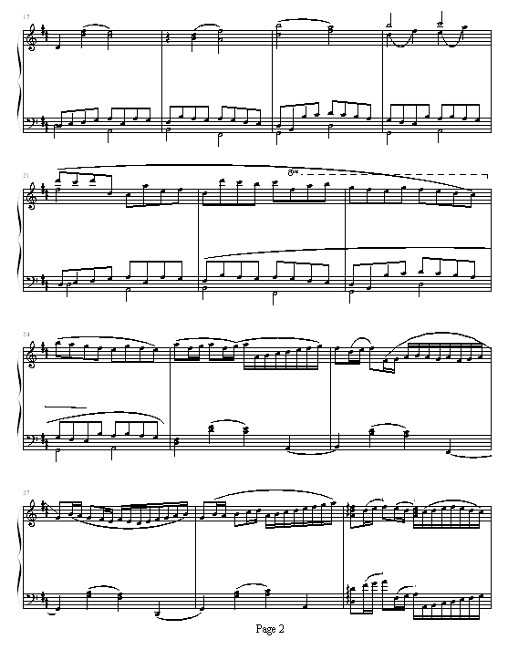 卡农钢琴曲谱（图2）