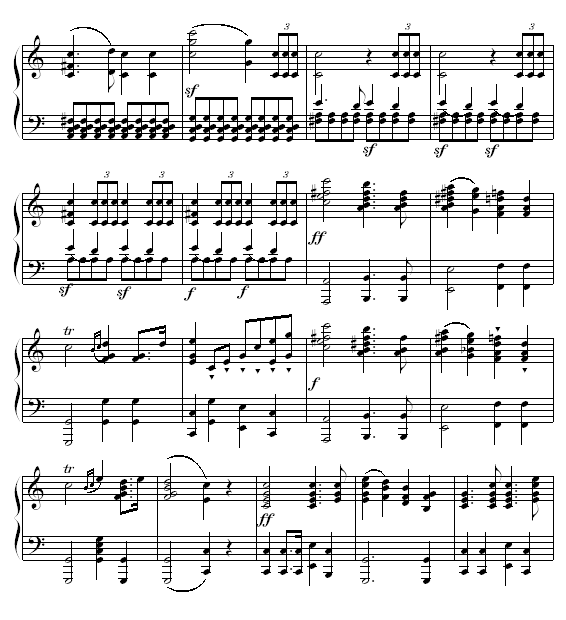 婚礼进行曲钢琴曲谱（图6）