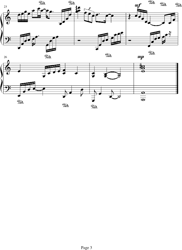 我最闪亮钢琴曲谱（图3）