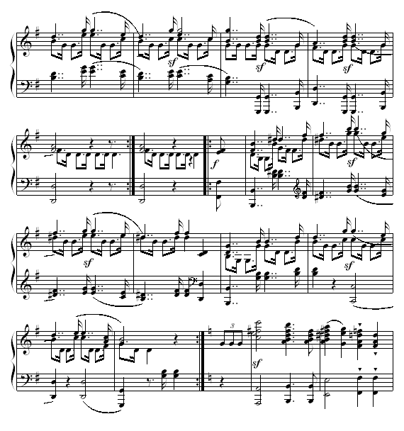 婚礼进行曲钢琴曲谱（图3）
