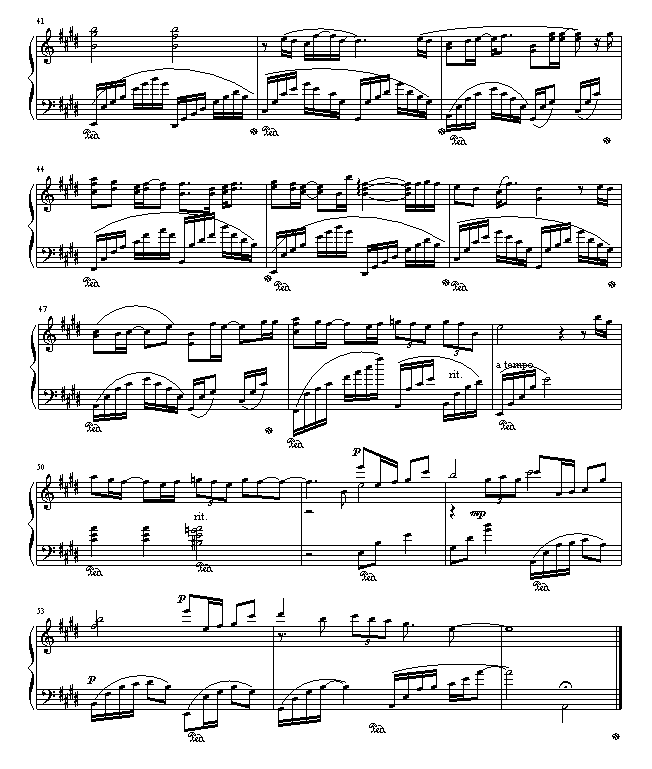 一千年以后钢琴曲谱（图4）