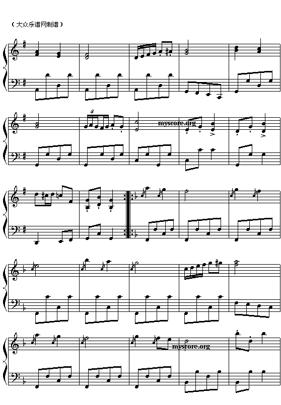 少女波尔卡(格拉纳.沙尔汀曲)钢琴曲谱（图2）