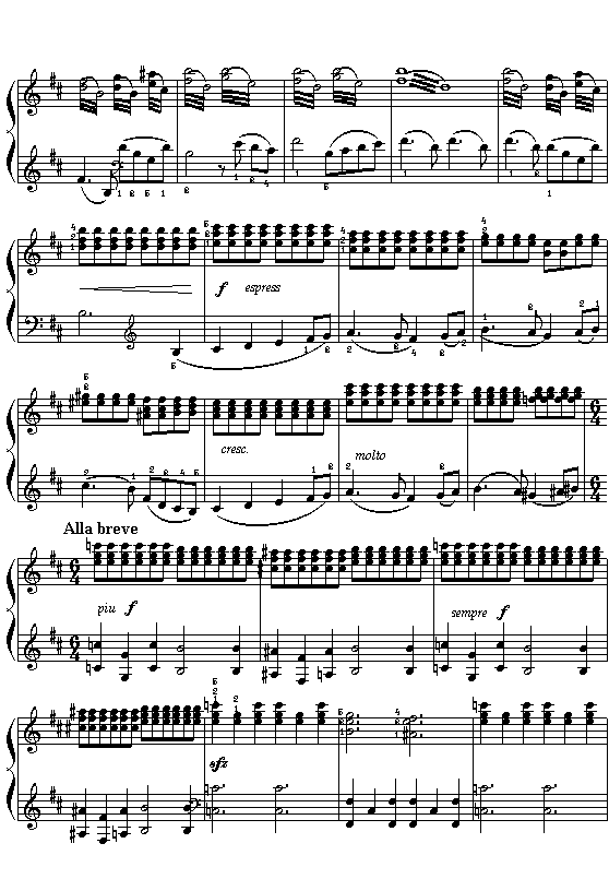 (俄)柴可夫斯基：《天鹅湖》选曲——场景钢琴曲谱（图2）