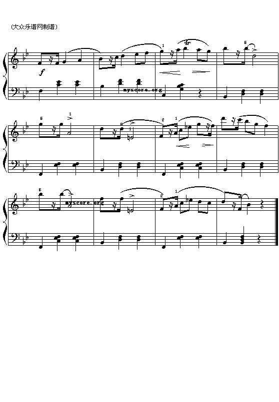 (波)肖邦钢琴小曲：玛祖卡舞曲钢琴曲谱（图2）