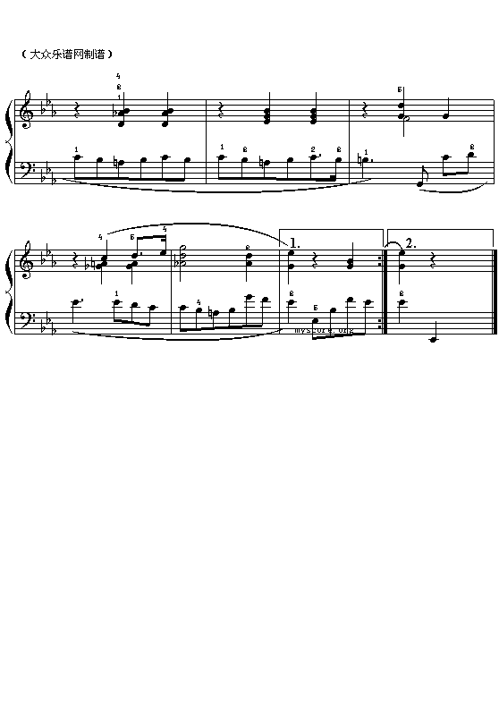 (波)肖邦钢琴小曲：Sostenuto(持续地)钢琴曲谱（图2）