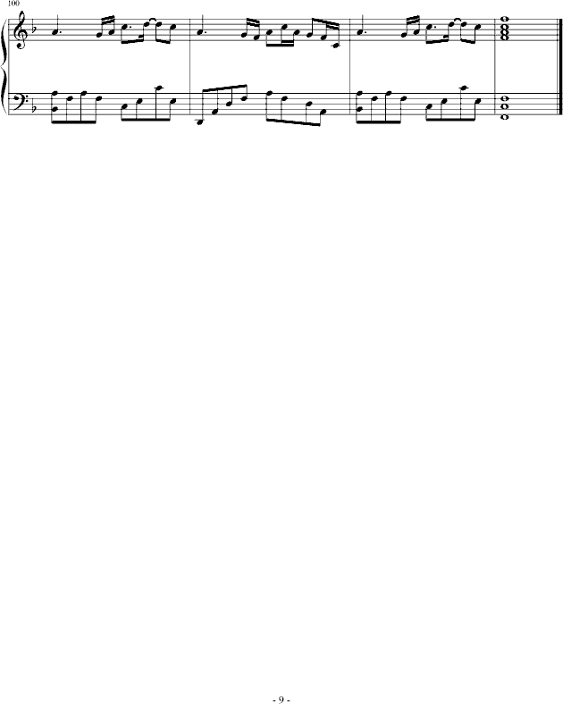 海阔天空钢琴曲谱（图9）