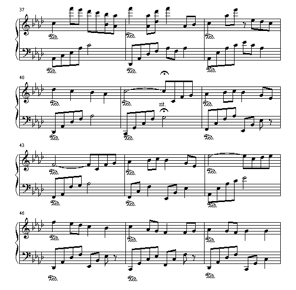 childhood moemory钢琴曲谱（图4）