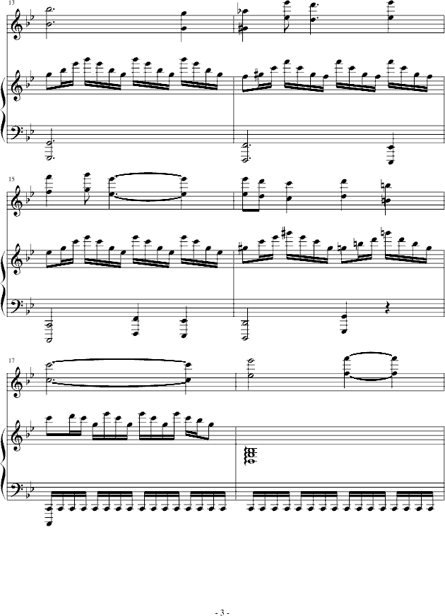 天空之城-(小提琴)二人版钢琴曲谱（图3）