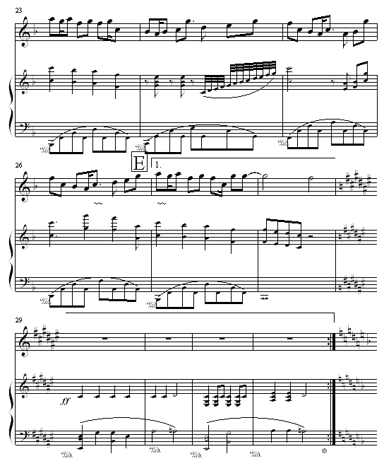 瓦解钢琴曲谱（图3）