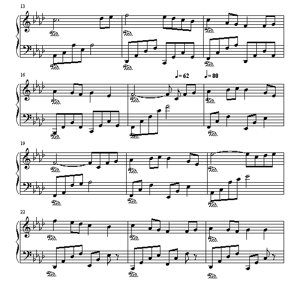 childhood moemory钢琴曲谱（图2）