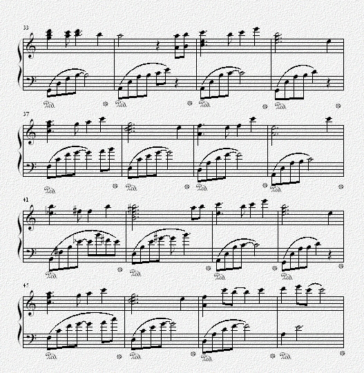 天空之城主题曲钢琴曲谱（图3）