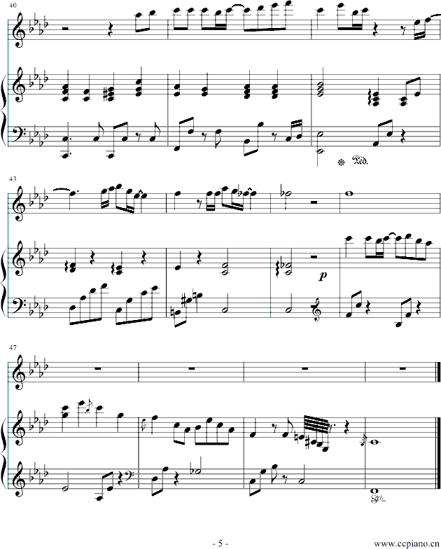 这该死的爱 插曲钢琴曲谱（图5）