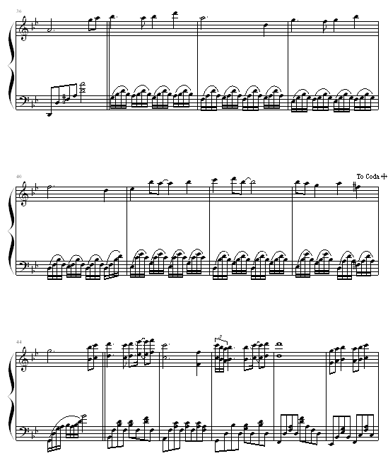天空之城钢琴曲谱（图3）