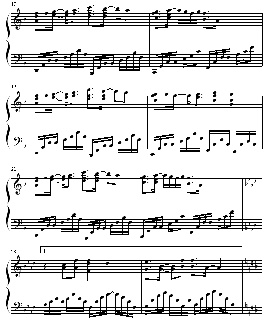 every heart-犬夜叉钢琴曲谱（图3）