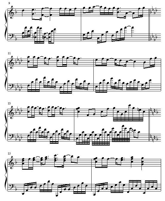 every heart-犬夜叉钢琴曲谱（图2）