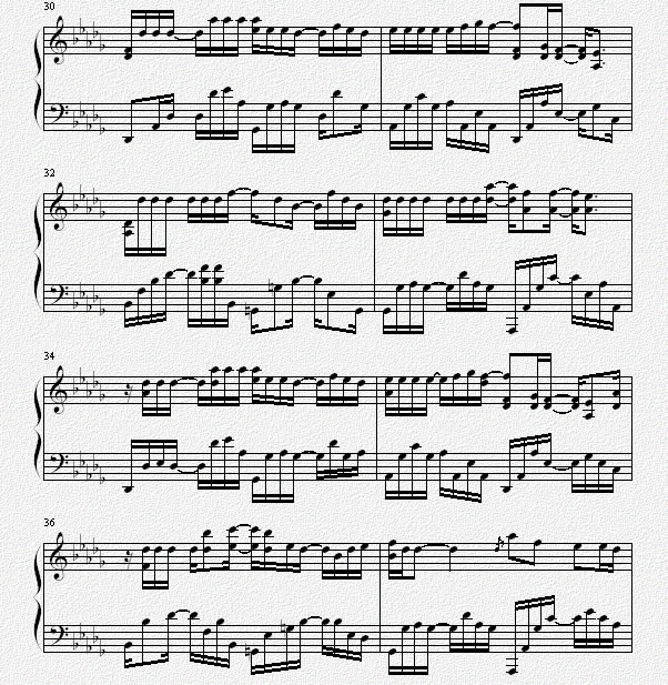 我遇到钢琴曲谱（图4）